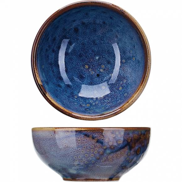 Салатник «Ирис» 150мл D=100, H=45мм фарфор голуб. 03032585 ZA0002-4-a /1/48/