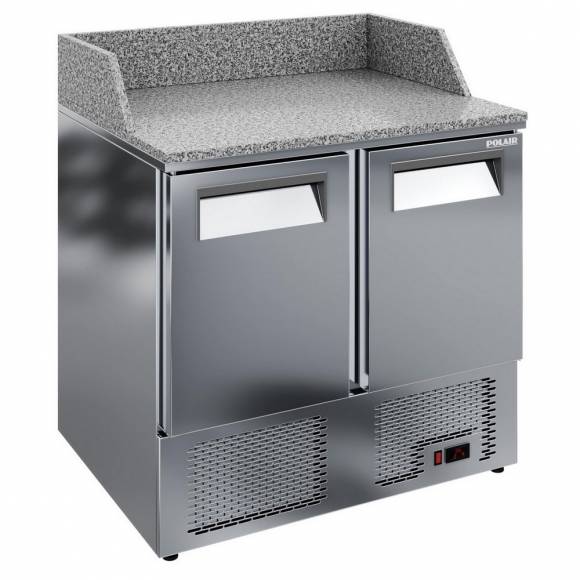 Стол холодильный Grande С Polair TMi2GNpizza-GC 2 двери столешница гранит