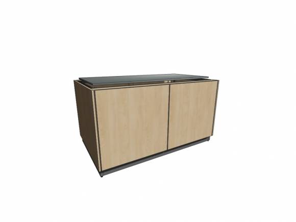 МОБ-Д-В-О 1300х1000х860 серия RD1 Каркас с обшивкой ЛДСП, двери, полка, под встройку, островной