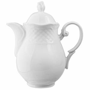 Кофейник 1350мл Афродита Lubiana фарфор H=24, L=21см 2677-white 03160350