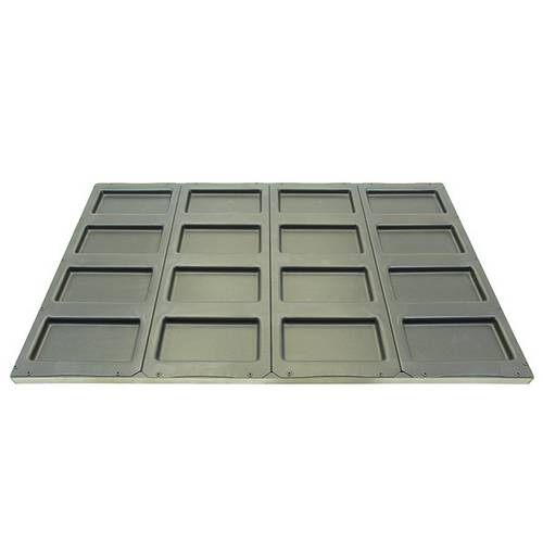 Лист для выпечки чиабатты и булочек панини 160 мм 600*400 с антипригарным покрытием Лист для выпечки чиабатты и булочек панини 160 мм 600*400 с антипригарным покрытием