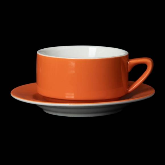 Чайная пара 300мл Corone Gusto оранжевая фк1745 Чайная пара 300мл Corone Gusto оранжевая фк1745