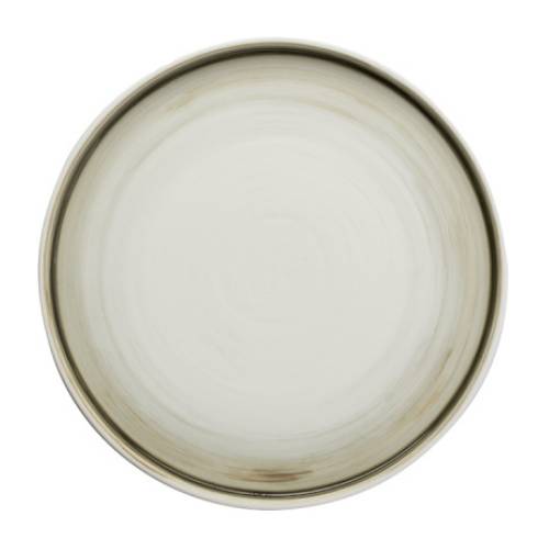 Тарелка с высоким бортом «Айсио»; фарфор; D=225, H=17мм; белый, серый T8600998