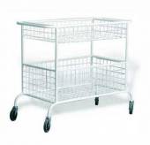 Тележка для белья МТ2 ОЛДАК медицинская, 2 сетчатые корзины