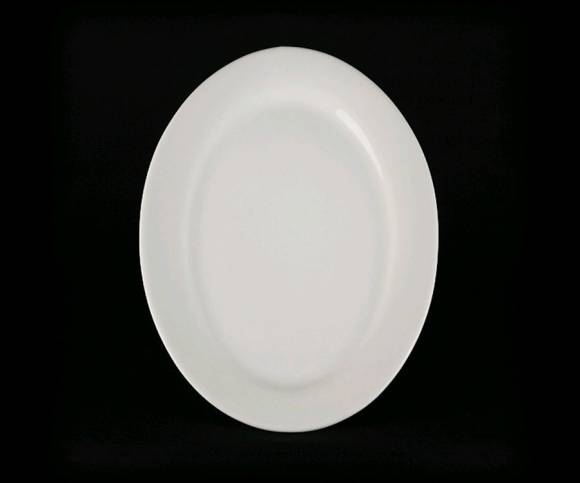 Блюдо овальное 350 мм Chan Wave (Classic) Ivory LQ-Q035 фк0129.