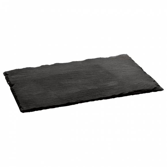 Блюдо,сланец,черное 40*25*0,5 см P.L. Proff Cuisine MSL4025