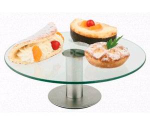 Подставка для торта 300мм h=11cm нерж крутящ. APS 00464