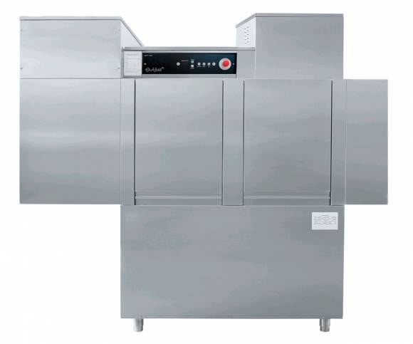 Посудомоечная машина туннельного типа Абат МПТ-2000 (теплообменник) справа-налево