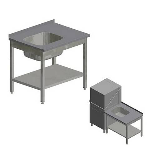 Стол для грязной посуды Kayman для п/м Tatra СПМ-121/0907 правый Стол для грязной посуды Kayman для п/м Tatra СПМ-121/0907 правый