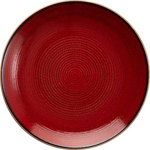 Тарелка мелкая «Джаспер»;фарфор;D=177,H=23мм;белый,красный T8601558
