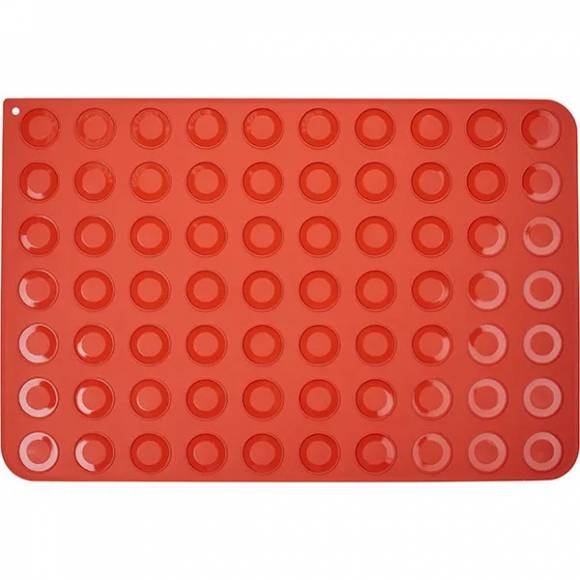 Лист конд. для 70 пирожных макарон силикон Martellato 30TM6001R красный