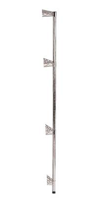 Комплект из 4 стоек 1600мм Kocateq NYPO1600 хромированные для стеллажа HY