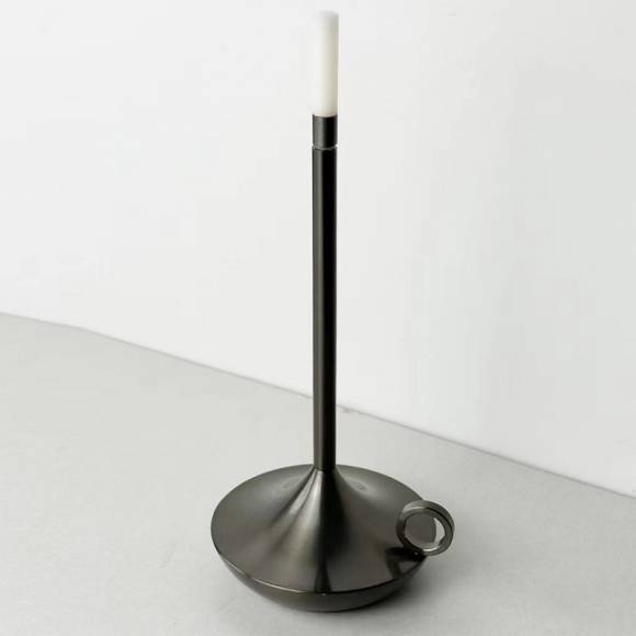 Лампа настольная беспроводная d=11 см. h=25,5 см. алюм., серая LED CANDLE MGline 75042