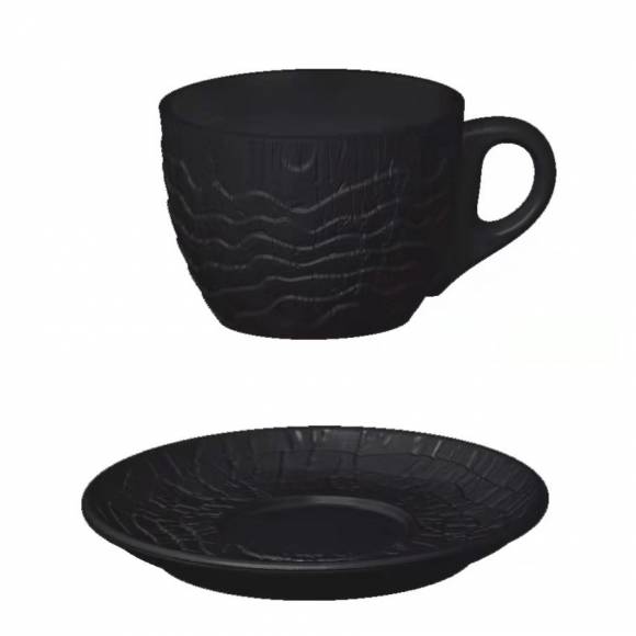 Чайная пара 200 мл Black Raw Wood P.L. - ProffCuisine 53595/53596 /6/