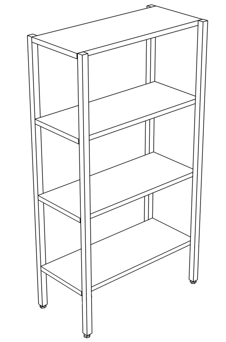 Стеллажи из нержавеющей стали кухонные