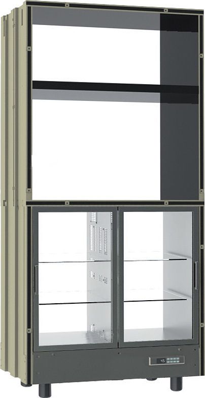 Модули гастрономических витрин Parete Vino EXPO (Италия) комбинированные