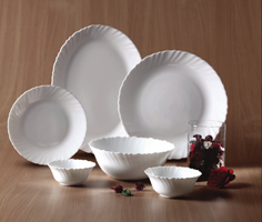 Опаловая стеклянная посуда Norma (Индия)